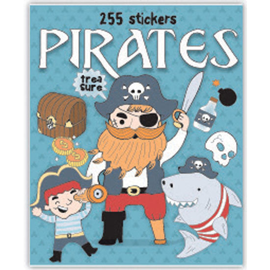 Pirate adventure sticker booklet with 225 designs for party crafts, scrapbooks and treasure-themed play