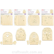 Fairy Door Wooden 3D 4 Assorted