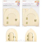 Fairy Door Wooden Hinged 2 Assorted