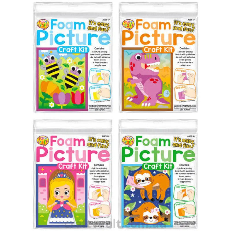 Foam Craft Kit 4 Assorted
