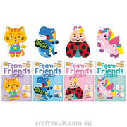 Foam Friends Craft Kit 4 Assorted