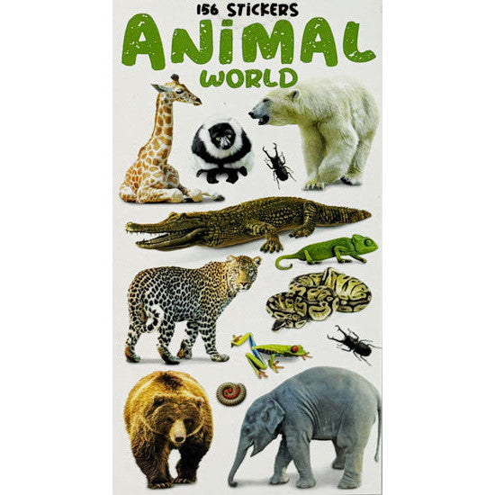 Sticker Books - Animal World 156 Stickers