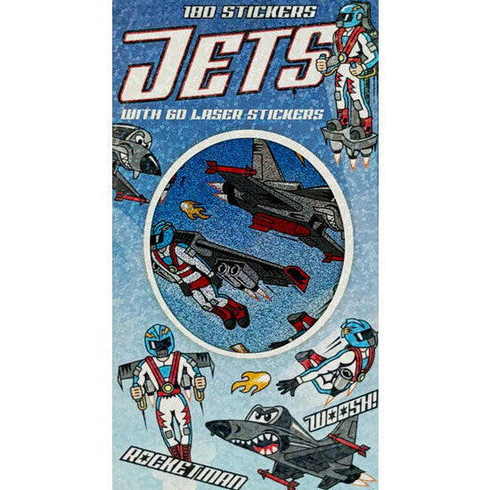 Sticker Books - Jets 180 Stickers