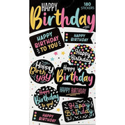 Sticker Books - Happy Birthday 180 Stickers