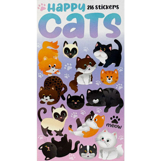 Sticker Books - Happy Cats 216 Stickers