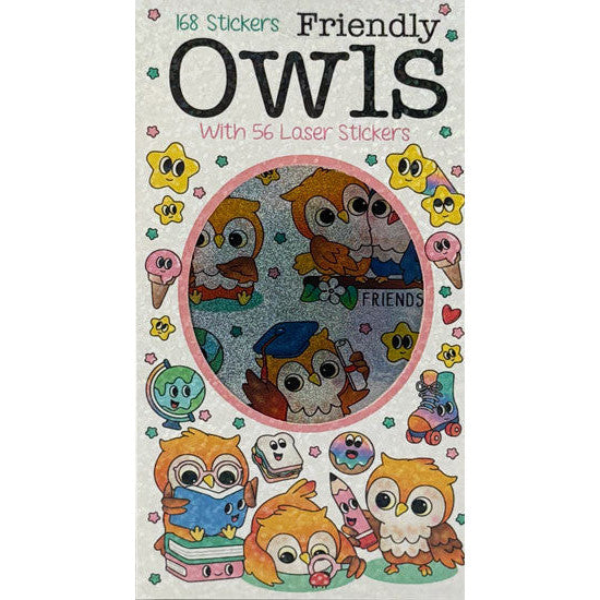 Sticker Books - Owls 168 Stickers