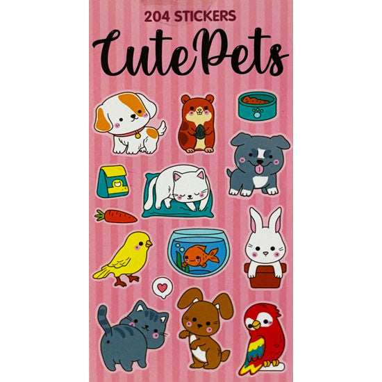 Sticker Books - Cute Pets 204 Stickers