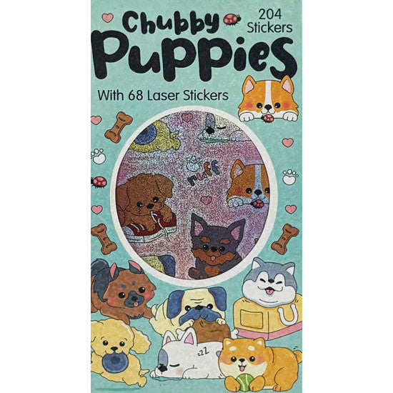 Chubby Puppies 204 Stickers | Themed Sticker Books – Craft Vault