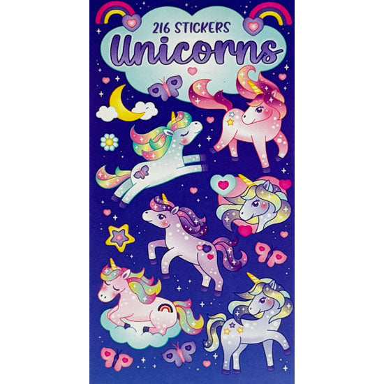 Sticker Books - Unicorns (03) 216 Stickers