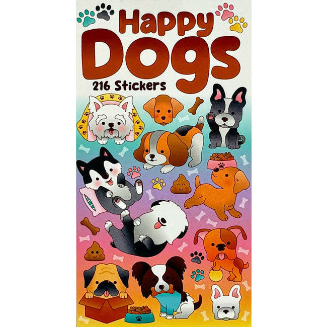 Happy Dogs 216 Stickers