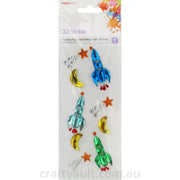 Gem Decals 9pc Space 1 Sheet