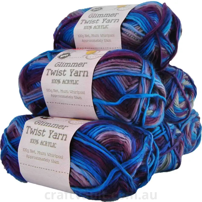 Glimmer Twist Yarn 100g 134m Whirlpool
