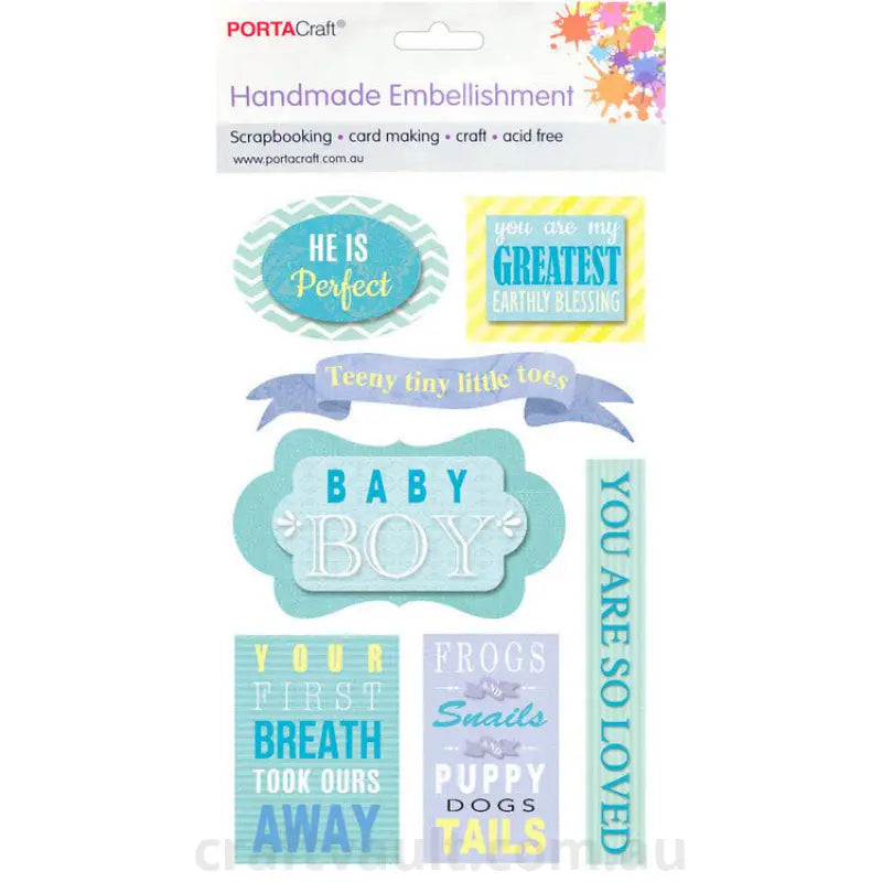 Handmade Embellishment Baby Boy