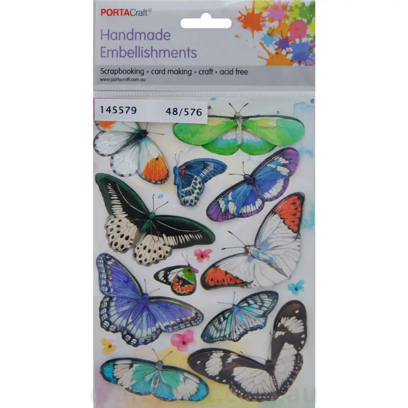 Handmade Embellishment Butterflies B