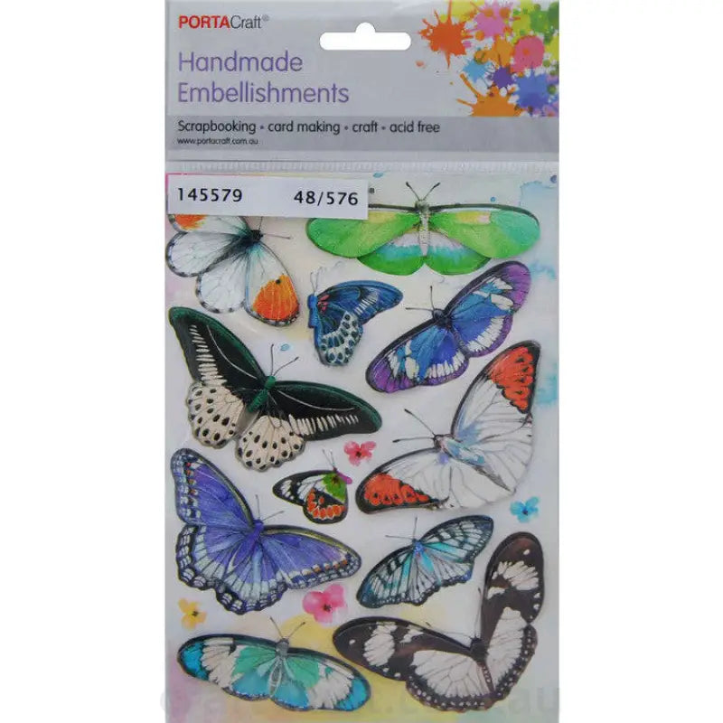Handmade Embellishment Butterflies B