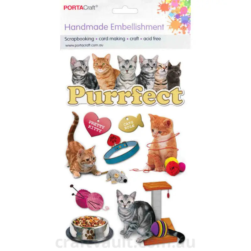 Handmade Embellishment Cats