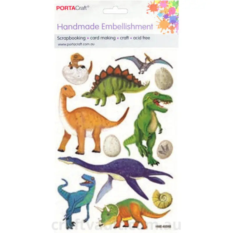 Handmade Embellishment Dinosaur B