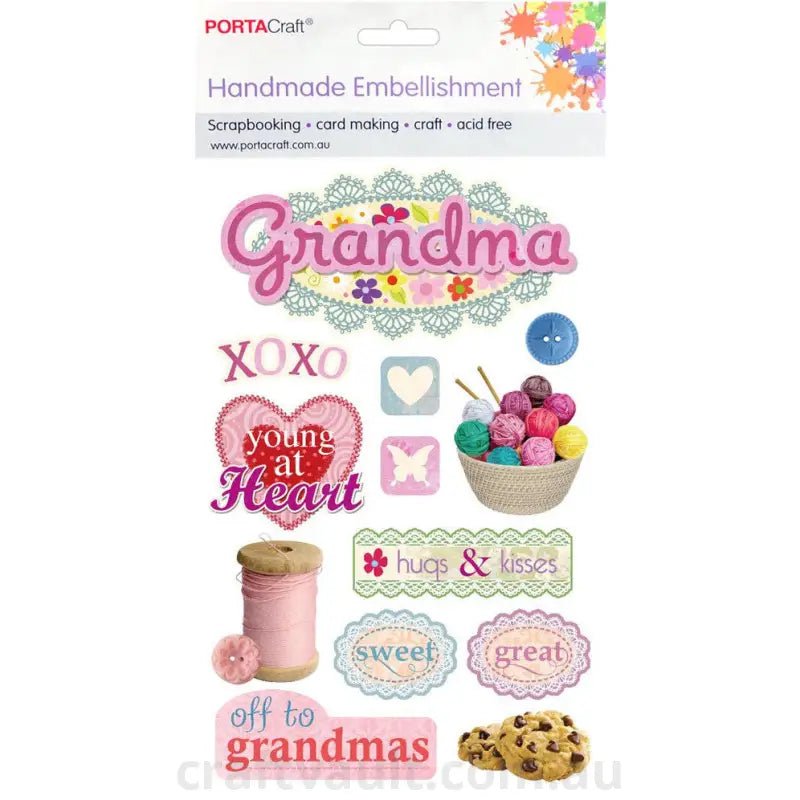 Handmade Embellishment Grandma
