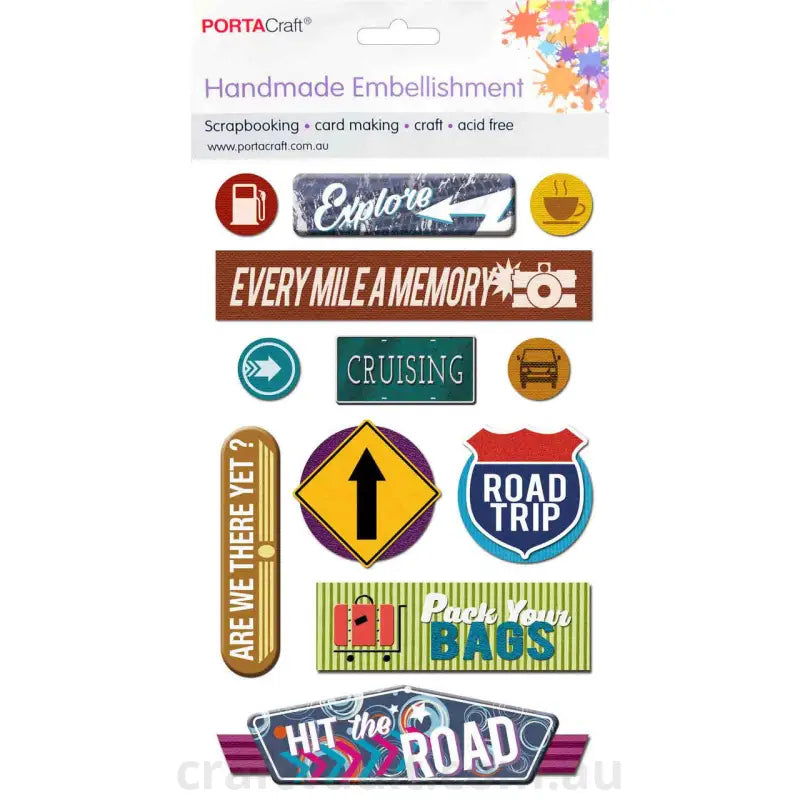 Handmade Embellishment Road Trip