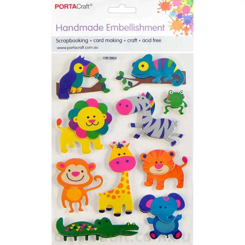 Handmade Foil Embellishment Jungle Toucan