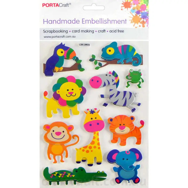 Handmade Foil Embellishment Jungle Toucan
