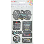 Handmade Glitter Embellishment Chalkboard Friends