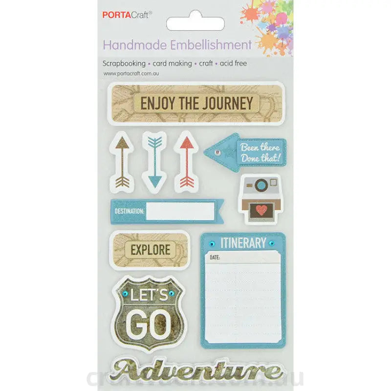 Handmade Glitter Embellishment Travel