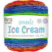 Ice Cream Sparkle Yarn 150g 285m Carnival