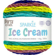 Ice Cream Sparkle Yarn 150g 285m Unicorn