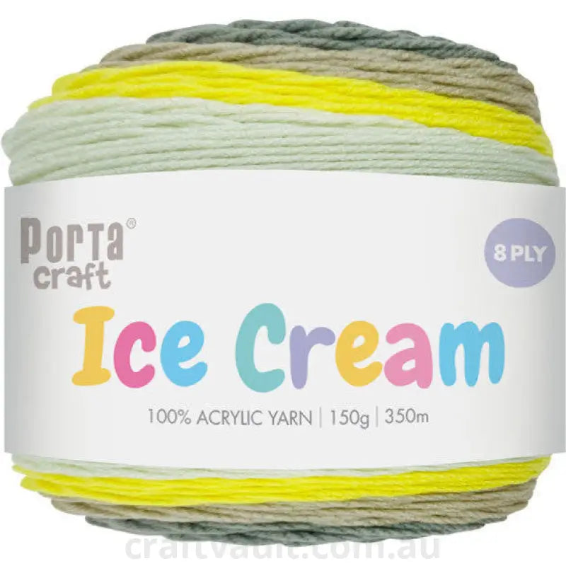 Ice Cream Yarn 150g 285m Lemon Meringue