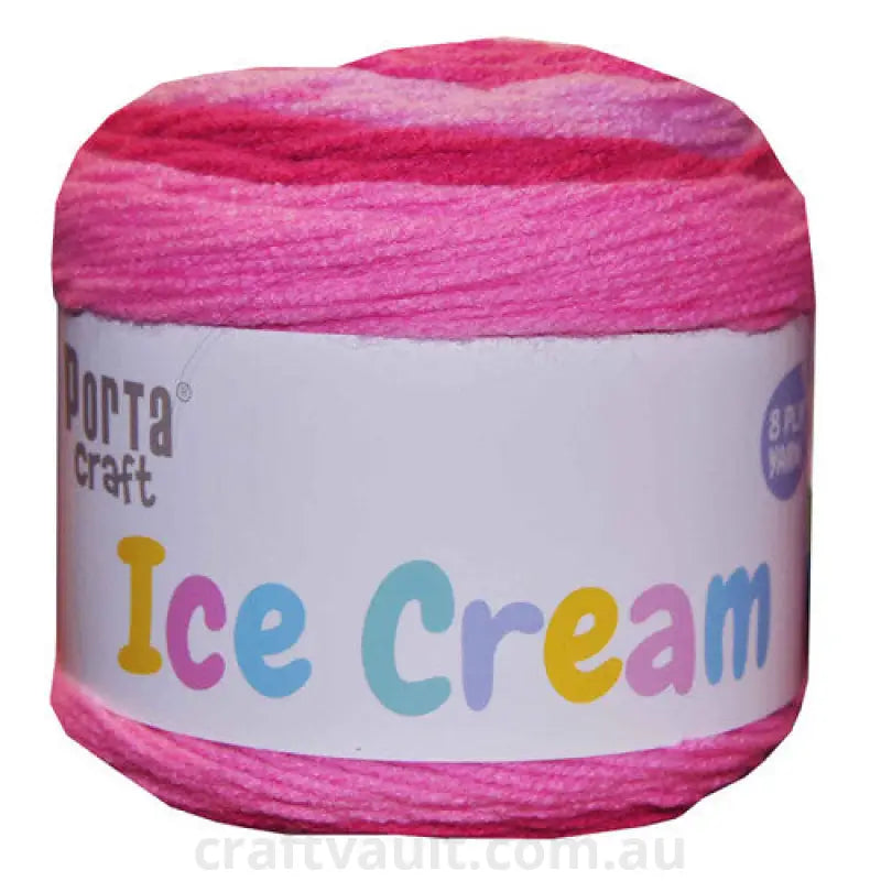 Ice Cream Yarn  200g 380m Pink Haze