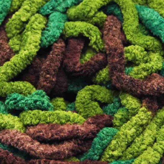 Blanket Chenille Yarn 100g 80m 12ply Multi Enchanted Forest
