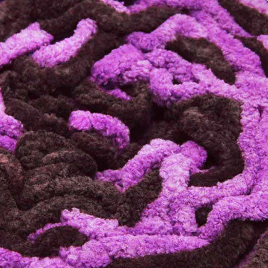 Blanket Chenille Yarn 100g 80m 12ply Purple Sleepy Sky