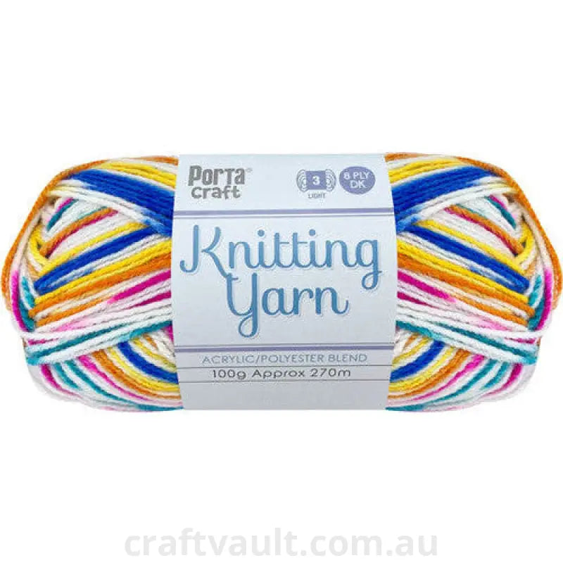 Knitting Yarn 100g 270m 8ply Multi Sprinkles