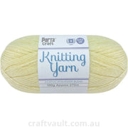 Knitting Yarn 100g 270m 8ply Solid Buttermilk