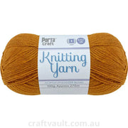 Knitting Yarn 100g 270m 8ply Solid Butterscotch