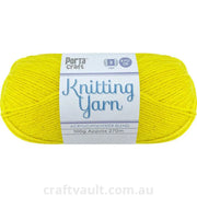 Knitting Yarn 100g 270m 8ply Solid Cadmium