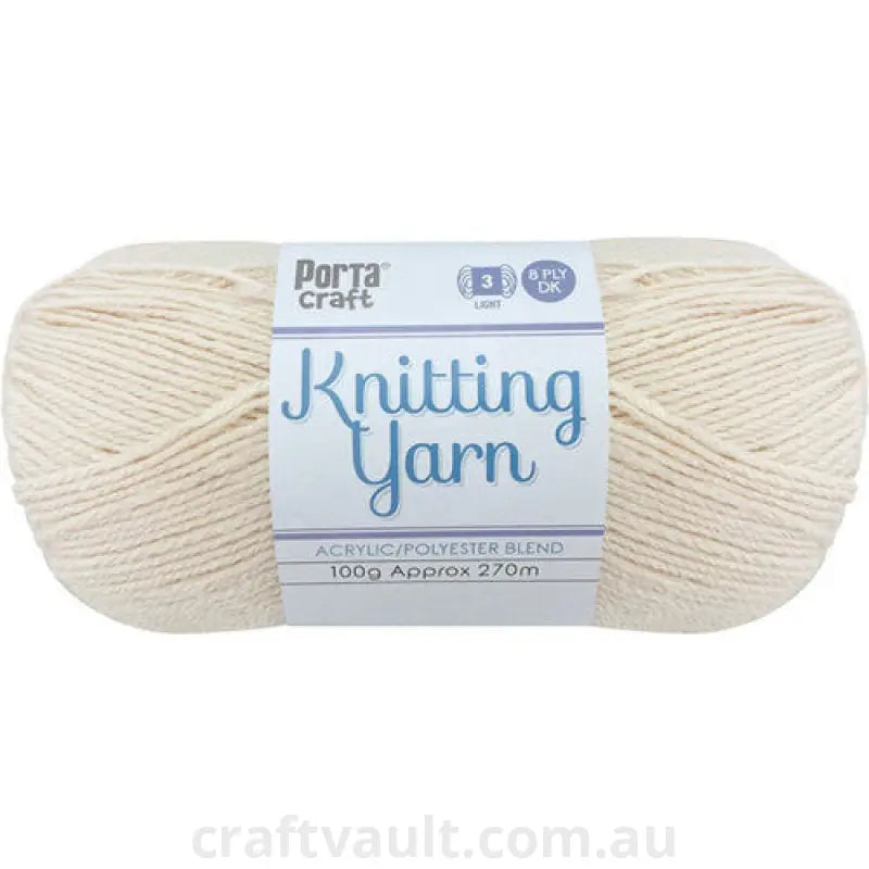 Knitting Yarn 100g 270m 8ply Solid Fairy Floss