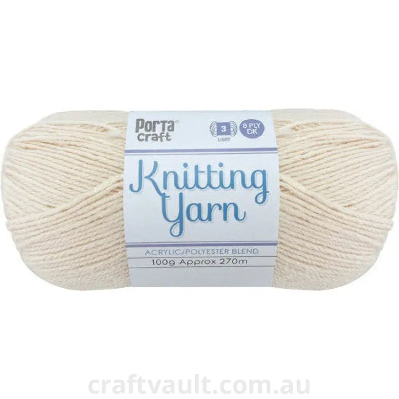 Knitting Yarn 100g 270m 8ply Solid Fairy Floss