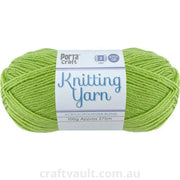 Knitting Yarn 100g 270m 8ply Solid Pear