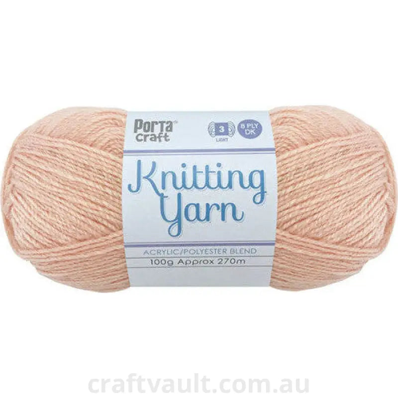 Knitting Yarn 100g 270m 8ply Solid Pink Sorbet