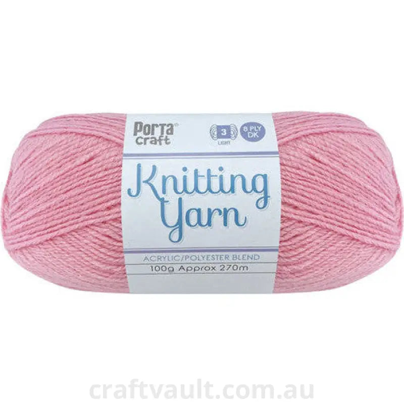 Knitting Yarn 100g 270m 8ply Solid Princess