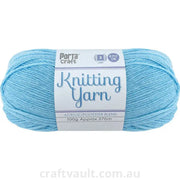 Knitting Yarn 100g 270m 8ply Solid Sky Blue