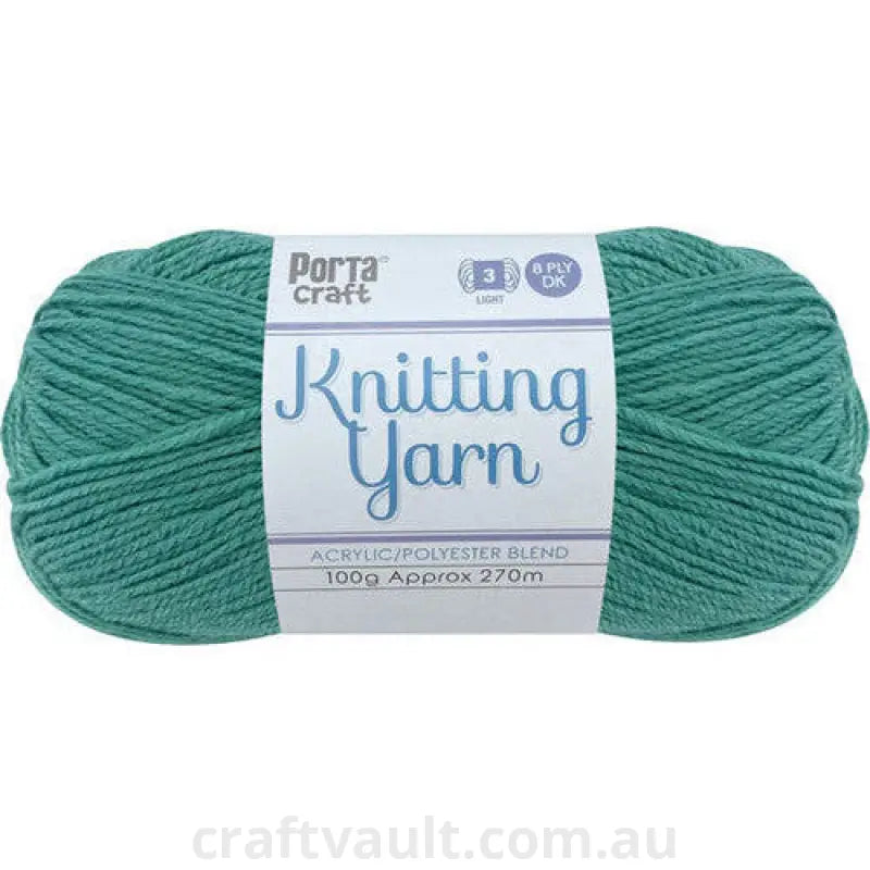 Knitting Yarn 100g 270m 8ply Solid Vertigris
