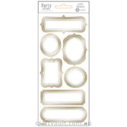 Label Stickers Foil Ornate Gold 2 Sheets