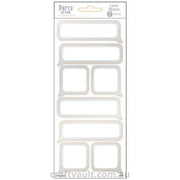 Label Stickers Foil Speech Bubble 2 Sheets