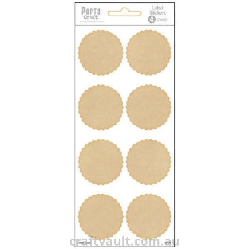 Label Stickers Kraft Paper Seal 4 Sheets