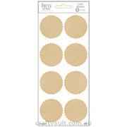 Label Stickers Kraft Paper Seal 4 Sheets