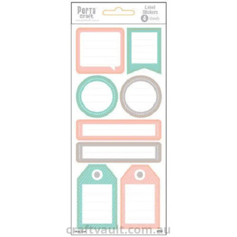 Label Stickers Note Pastel 4 Sheets
