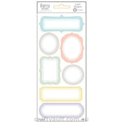 Label Stickers Ornate Pastel 4 Sheets